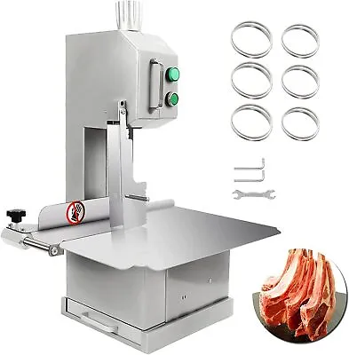 Buy Commercial 6 Saw Blade Meat Bone Saw Machine Frozen Beef Cutter Butcher Bandsaw • 399$