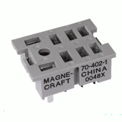 Buy Schneider Electric 10A 8-Pin PCB Mount Relay Socket 70-402-1 • 1.73$