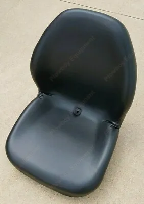 Buy BLACK Vinyl SEAT For Riding Lawn Mower Skid Steer UTV Compact Tractor Zero Turn • 163.50$