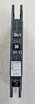 Buy Allen-Bradley 1 Pole 30 Amp 120/240 Volt Circuit Breaker Catalog # 1492-MCAA130 • 17.75$