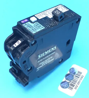 Buy Circuit Breaker Siemens Q120DFN 20 Amp Dual AFCI/GFCI Plug On Neutral READ • 134.99$
