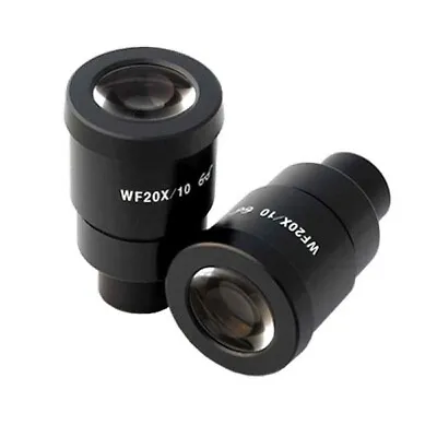 Buy AmScope Super Wide Field 20X Microscope Eyepieces 30mm • 49.99$