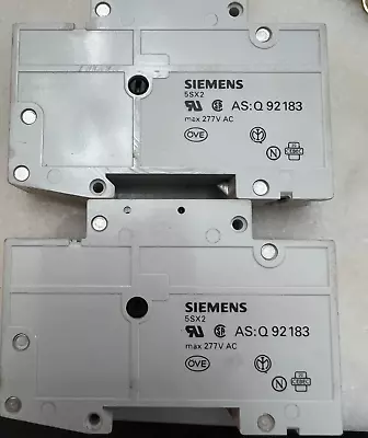 Buy New Lot Of (2) Siemens 5sx21 Circuit Breaker 1 Pole 5 Amp C0,5 230/400v 5sx2 New • 20$