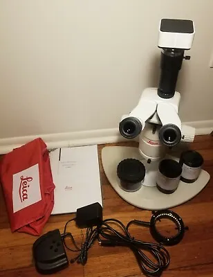 Buy Leica MZ12 StereoZoom Microscope W/ Camera 8-100x LED Ergo Complete Nice • 4,950$