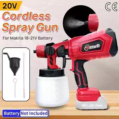 Buy 1000ML Electric Cordless Paint Sprayer Spray Gun Painter For Makita Not Battery • 18.39$