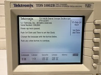Buy Tektronix TDS1002B 2 Channel Digital Storage Oscilloscope • 265$