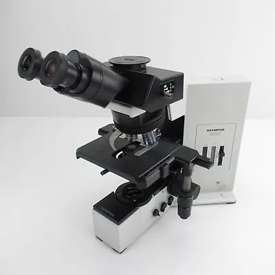 Buy Olmypus Bx50 Trinocular Microscope W/ 4x/10x/40x Uis2 Objective Set - Bx50f4 • 1,999.95$