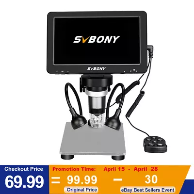 Buy SVBONY SV604 7  1080p Digital Microscope 1200x LCD SMD Component Soldering • 69.99$