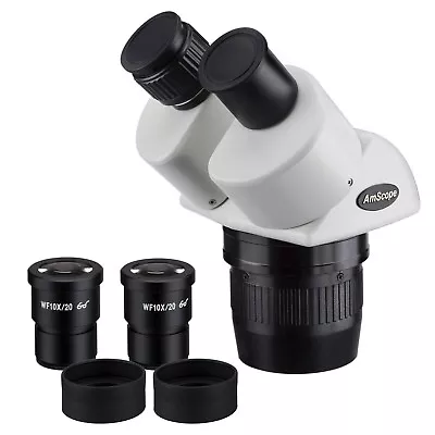Buy AmScope 10x-30x Stereo Binocular Microscope Head W/ Super Widefield Optics • 135.14$