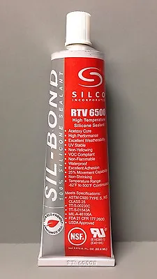 Buy RTV 650F Red Silicon Adhesive FDA Food Grade Safe High Temp Gasket Smoker Sealer • 11.89$