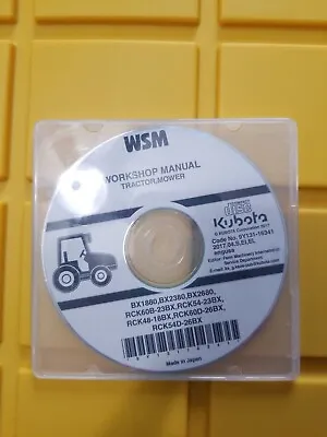 Buy Kubota BX1880,BX2380, BX2680 Tractor Workshop Service Manual CD 9Y131-16341 • 45.95$