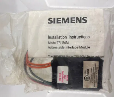 Buy NEW Siemens TRI-B6M - 500-894546 Single Interface Module Fire Alarm - Free Ship! • 336.22$