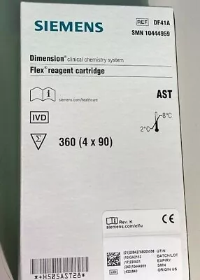 Buy DF41A Siemen Dimension (AST) Aspartate Aminotransferase (360 T/Bx)(SMN 10444959) • 63$