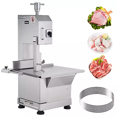 Buy VEVOR 2200W Commercial Electric Meat Bandsaw Stainless Steel Bone Sawing Machine • 829.99$