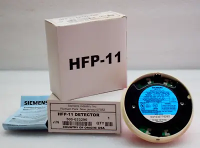 Buy NEW ORIGINAL SIEMENS HFP-11 FIRE ALARM SMOKE HEAT DETECTOR Express Shipping • 70$