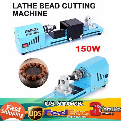 Buy Small Mini Aluminum Alloy Lathe Polishing Machine Woodworking Cutting DIY Tools! • 36.10$
