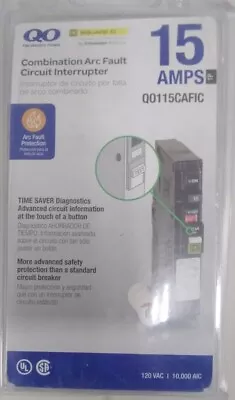 Buy Square D Circuit Breaker 15A - Black (QO115PCAFIC) • 60$