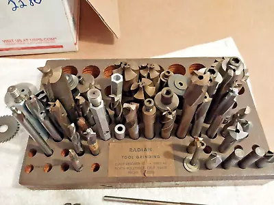 Buy MACHINIST LARGE LOT  Cutters Arbors Micro Saws Side Mills C Bores 50 PCS #2286 • 90$
