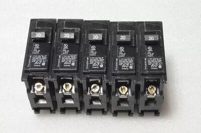 Buy Lot Of 5 Pcs.-  SIEMENS Q120 20-Amp Single Pole Type QP Circuit Breakers, NOB • 32$