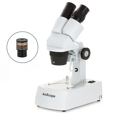 Buy AmScope 20X-40X-80X Stereo Microscope With 1.0MP USB Digital Camera • 239.99$