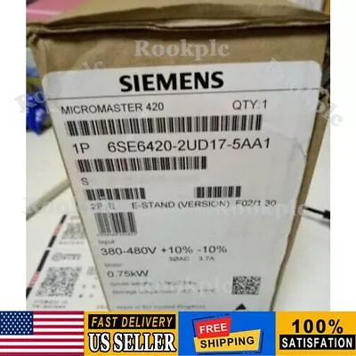 Buy New Siemens 6SE6 420-2UD17-5AA1 6SE6420-2UD17-5AA1 MICROMASTER420 Without Filter • 300.28$