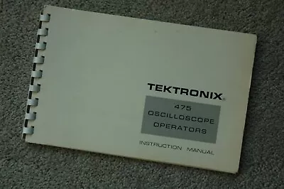 Buy Tektronix 475 DM44 Original User Manual, 070-1333-00 Paper Manual  • 19.99$
