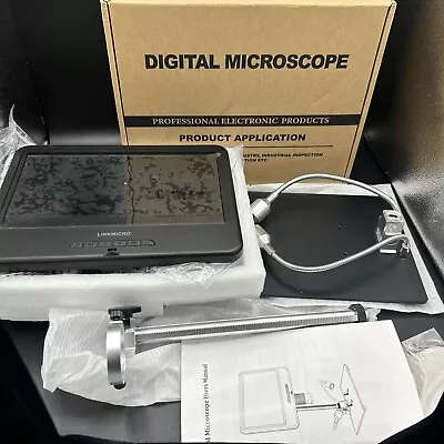 Buy Linkmicro Digital LCD Microscope Kit 10.1” Monitor 32g SD Card FREE SHIPPING • 98.99$