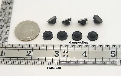 Buy 120 Rubber Push-In Stem Bumpers 3/8  Diam Feet Fits 5/32  Hole CLEARANCE! • 22$
