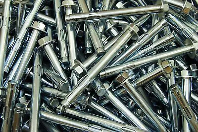 Buy (50) Concrete Sleeve Anchors 3/8 X 4 Includes Nuts & Washers Expansion Bolts • 59.99$