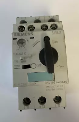 Buy Siemens 3rv1021-4ba16 Circuit Breaker 20a 50/60hz • 20$