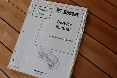 Buy BOBCAT 72 INCH SEEDER Service Manual Repair Shop Maintenance Troubleshooting • 45$