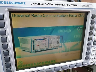 Buy Rohde & Schwarz Cmu200 1100.0008.02 Universal Radio Communication Tester W/ Cmu- • 3,756.03$