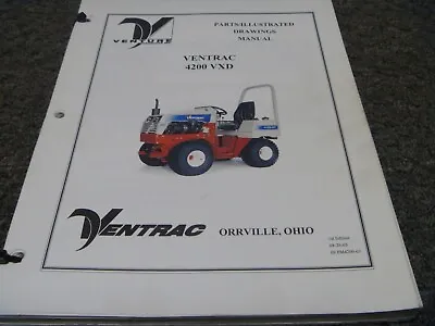 Buy Ventrac 4200 VXD Compact Tractor Parts & Illustrations Catalog Manual • 178.09$