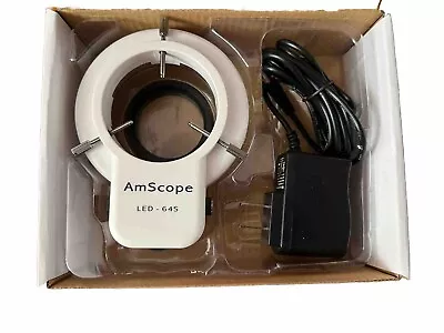 Buy AmScope LED-64S 64 LED Microscope Ring Light With Dimmer • 38$