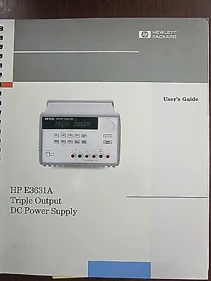Buy HP E3631A Triple Output DC Power Supply User's Guide E3631-90002 Edition 2 • 20$