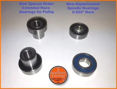 Buy Walker Turner Drill Press - NEW Replacement Spindle & Pulley Bearing Kit • 77.95$