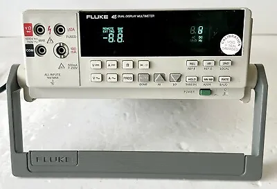 Buy Fluke 45 5 Hz To 1 MHz, 300 MV-750 VAC Voltage Dual Display Multimeter Calibrate • 250$