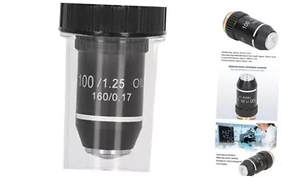 Buy Microscope Objective Lens 100X Magnification Lens Objective Lens Replacement  • 37.56$