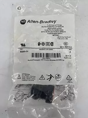 Buy NEW OEM Allen Bradley 800FP-F4 Red Pushbutton Flush Mount Ser. A • 15.99$