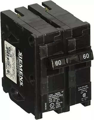 Buy Q260, Two Boxes Of 6 (totally 12 Breakers),60A, 2 Pole, 120/240~, SIEMENS • 150$