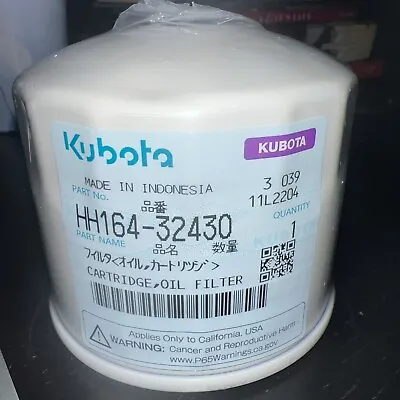 Buy Kubota Oil Filter Part # HH164-32430 W21ESO1640 • 14$