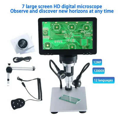 Buy Handheld  7” LCD Digital Microscope 12MP Video Magnification Amplification • 89.97$