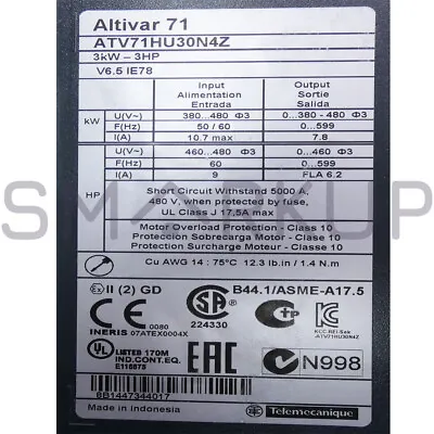 Buy New In Box SCHNEIDER ELECTRIC ATV71HU30N4Z Inverter Output 3ph • 1,018.57$