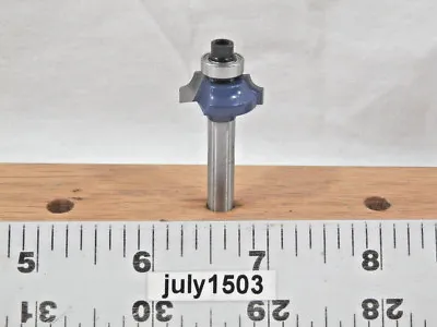 Buy (1) NEW  1/8  R Beading Carbide Tipped Router Bit 1/4  Shank Bearing Guide Zm • 10.90$
