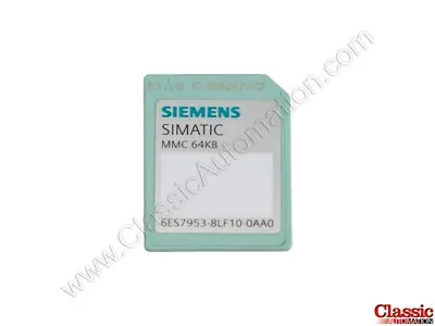 Buy Siemens | 6ES7953-8LF10-0AA0 | MMC 64KB Memory  SD Card (Refurbished) • 75$