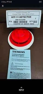 Buy SIEMENS HFP-11 Smoke Detector Fire Alarm • 120$
