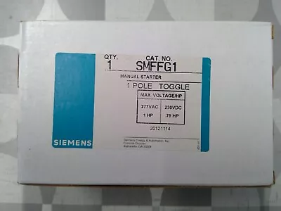 Buy Siemens SMFFG1 1 Pole 1HP 277VAC Manual Starter **Free Shipping** • 7$