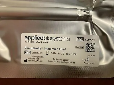 Buy Applied Biosystems QuantStudio 3D Digital PCR Immersion Fluid Syringe A27322 • 14.55$