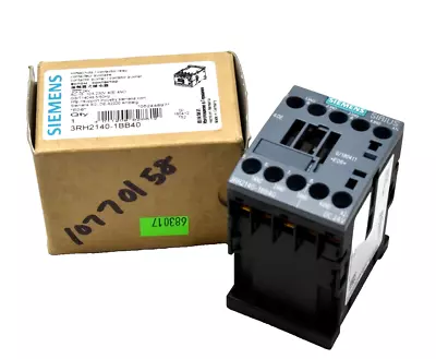 Buy Siemens 3RH2140-1BB40 Contactor Relay 24VDC, 10A, 230V New • 44.99$