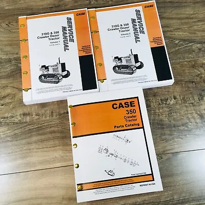 Buy Case 350 Crawler Tractor Dozer Service Repair Manual Parts Catalog Shop Books • 99.97$